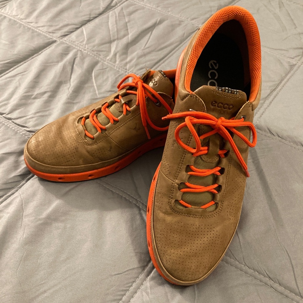 Ecco Mens Gore-Tex Yak Leather Shoes